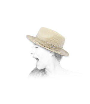 white fedora water repellent Mac Corleone offwhite